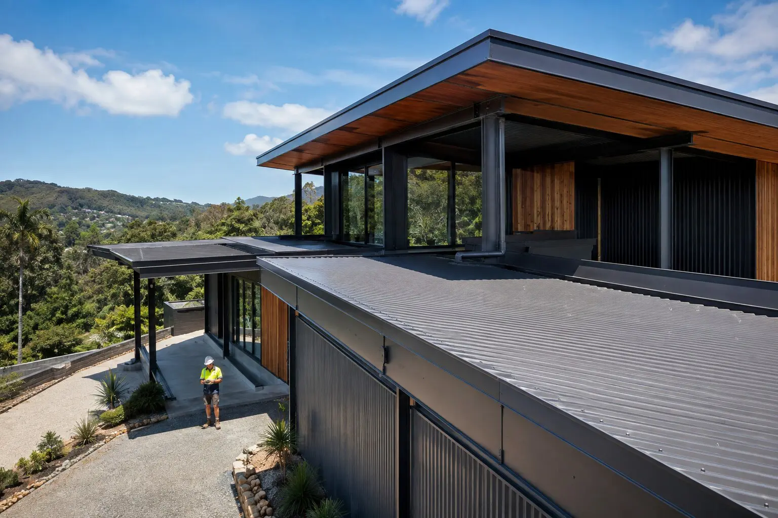Finch’s Mitre 10 7 woodmans roofing steel hq